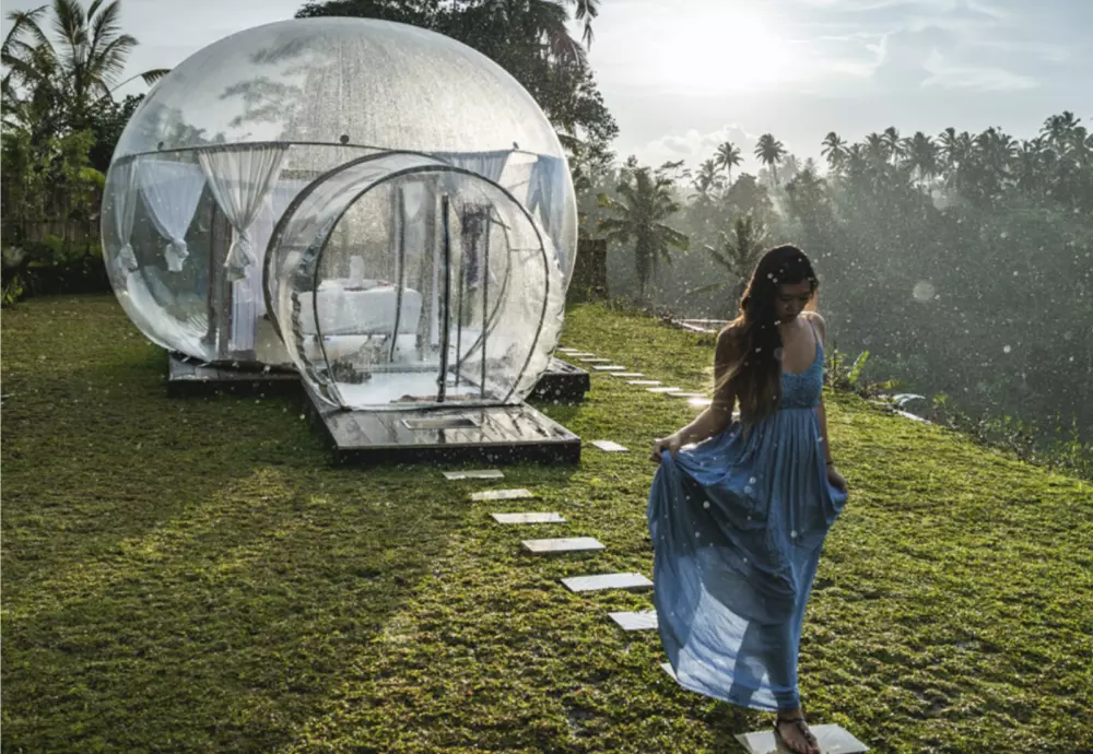 stargaze outdoor bubble tent